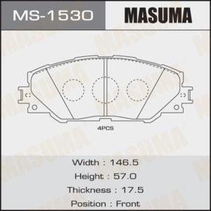Колодки дискові MASUMA MS1530