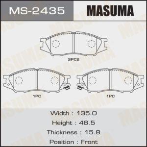 Колодки дисковые MASUMA MS2435
