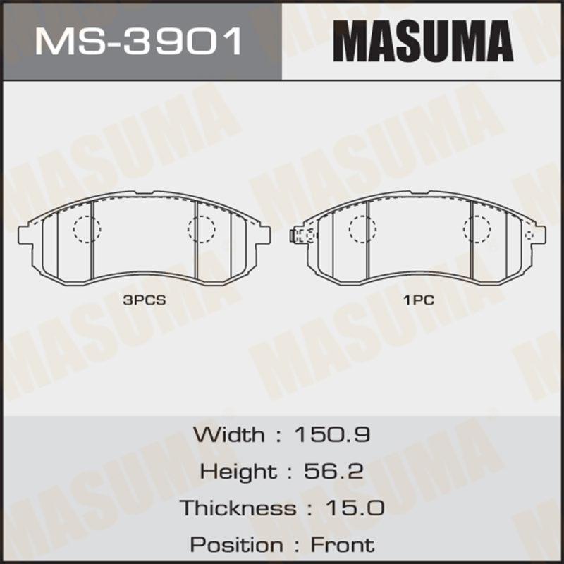 Колодки дисковые MASUMA MS3901