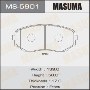 Колодки дисковые MASUMA MS5901