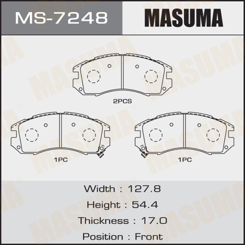 Колодки дисковые MASUMA MS7248