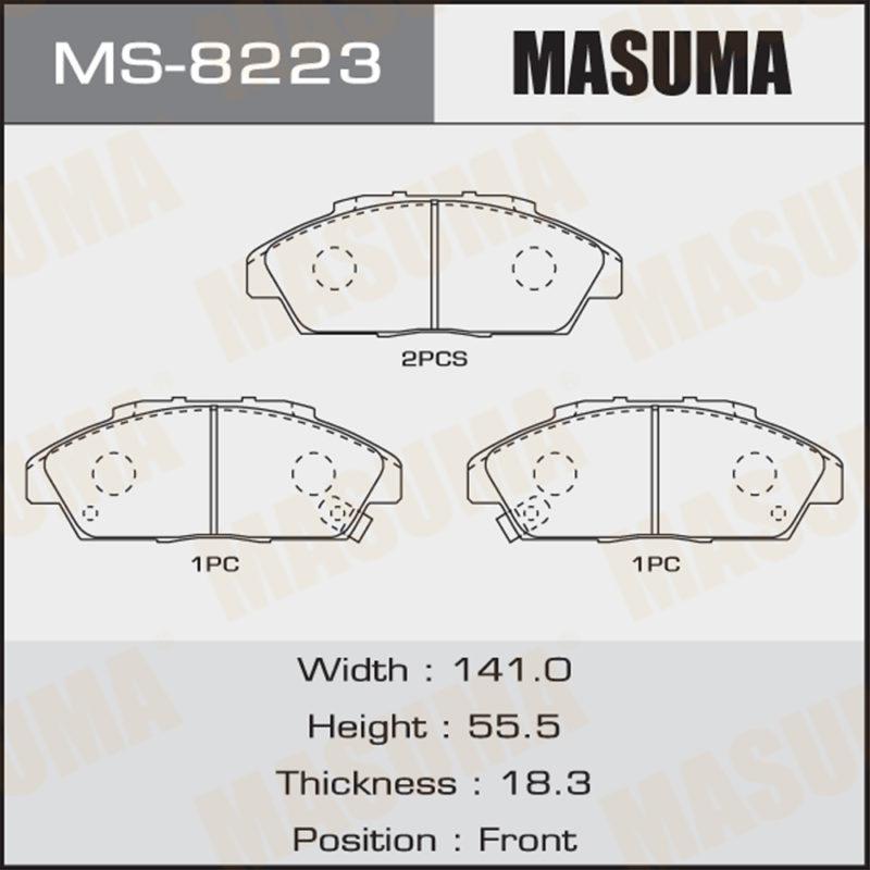 Колодки дисковые MASUMA MS8223