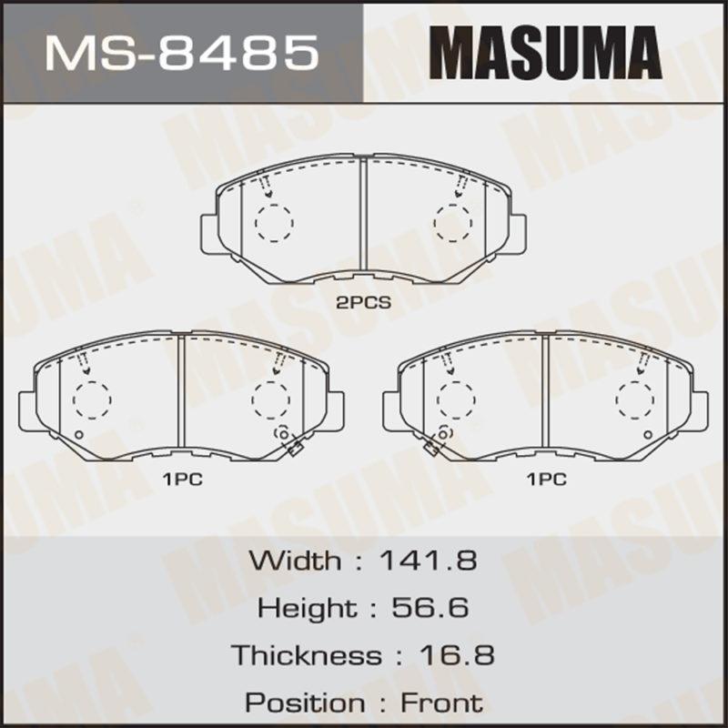 Колодки дискові MASUMA MS8485