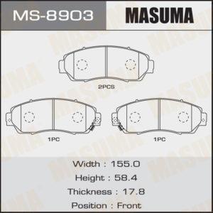 Колодки дисковые MASUMA MS8903