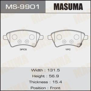 Колодки дискові MASUMA MS9901