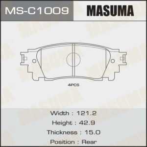 Колодки дисковые MASUMA MSC1009