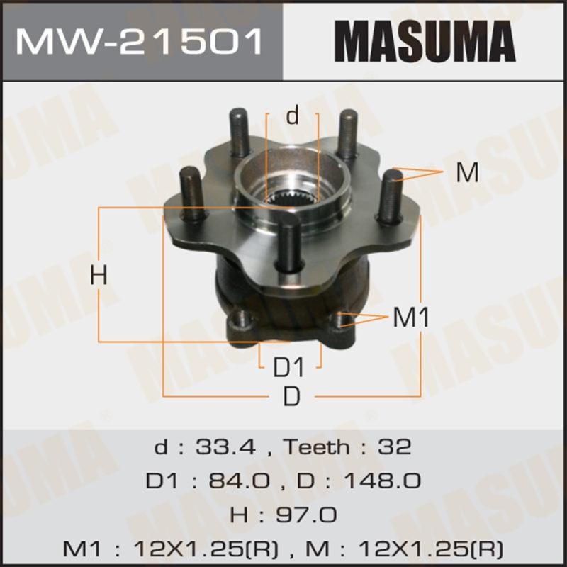 Ступичный узел MASUMA MW21501