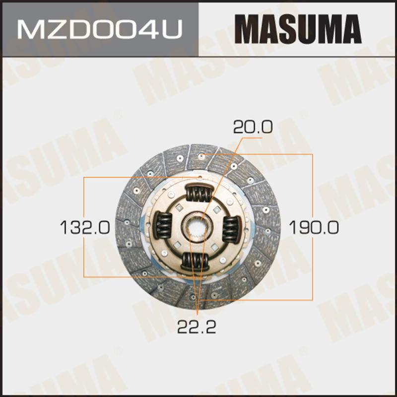Диск сцепления  MASUMA MZD004U