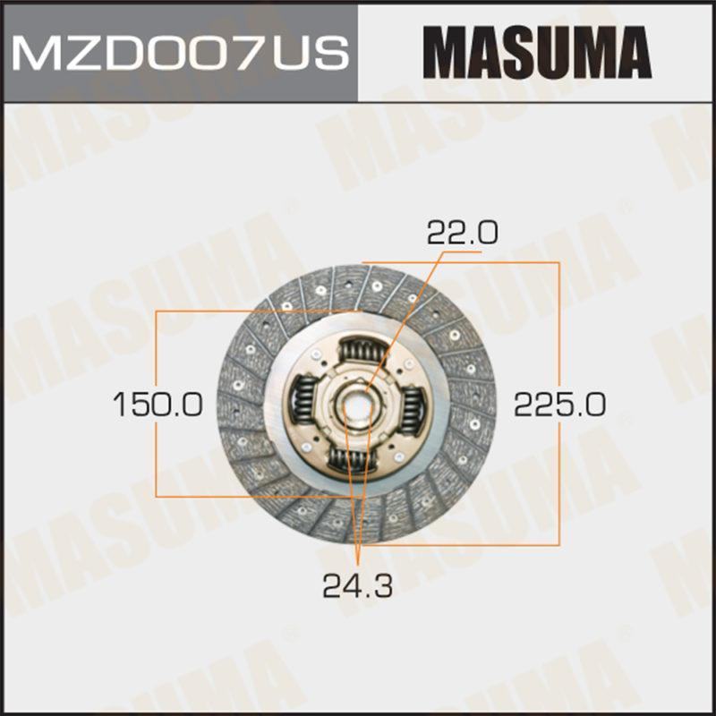 Диск сцепления  MASUMA MZD007US