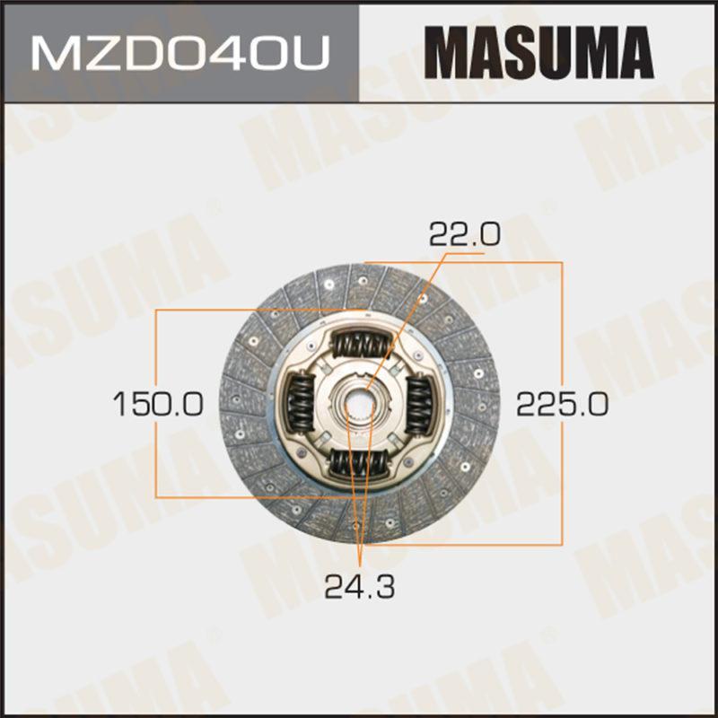 Диск сцепления  MASUMA MZD040U