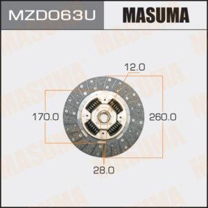 Диск сцепления  MASUMA MZD063U