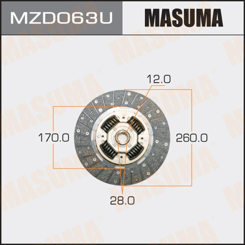 Диск зчеплення MASUMA MZD063U
