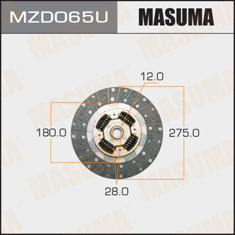 Диск сцепления  MASUMA MZD065U