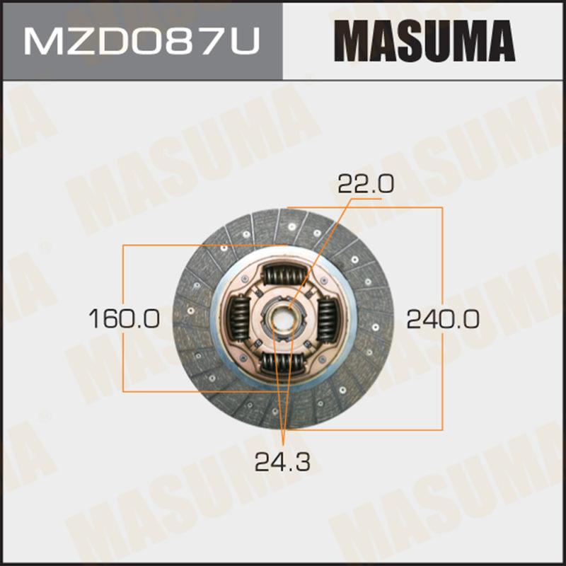 Диск сцепления  MASUMA MZD087U