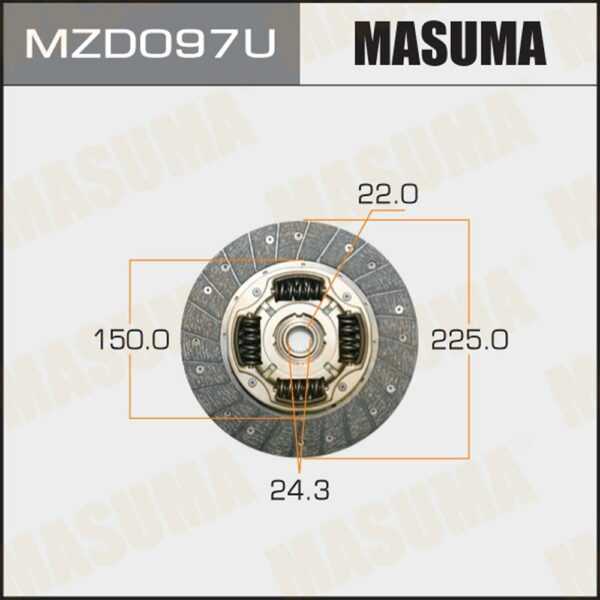 Диск зчеплення MASUMA MZD097U