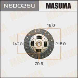 Диск сцепления  MASUMA NSD025U