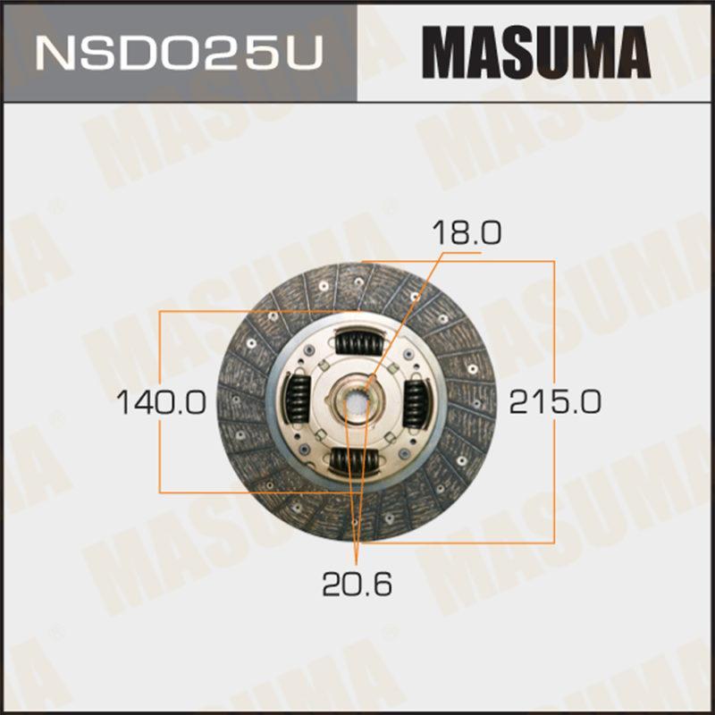 Диск зчеплення MASUMA NSD025U