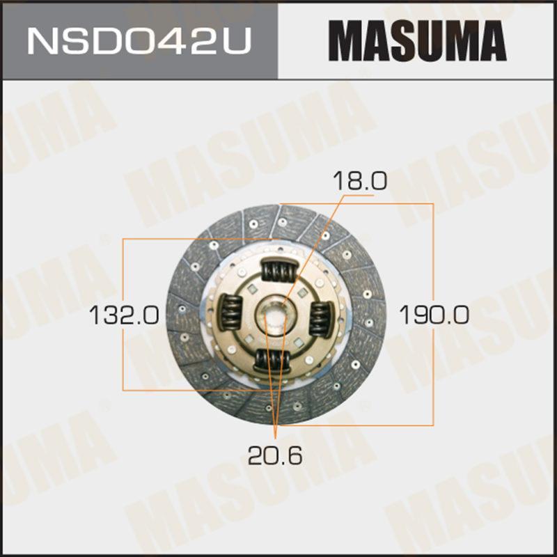 Диск сцепления  MASUMA NSD042U