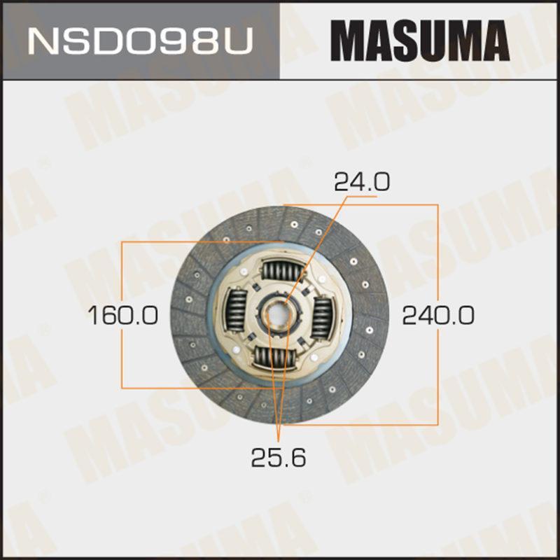 Диск сцепления  MASUMA NSD098U
