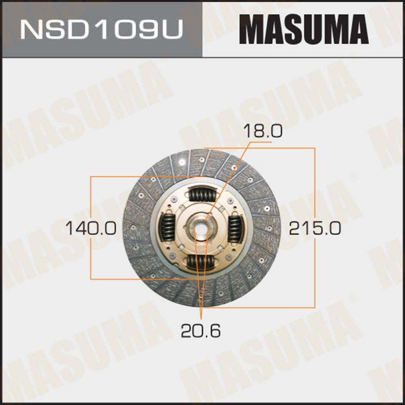 Диск сцепления  MASUMA NSD109U