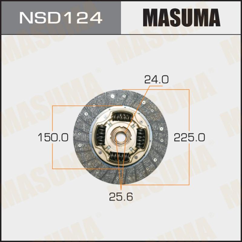 Диск сцепления  MASUMA NSD124