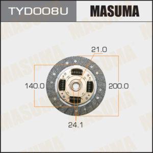Диск сцепления  MASUMA TYD008U