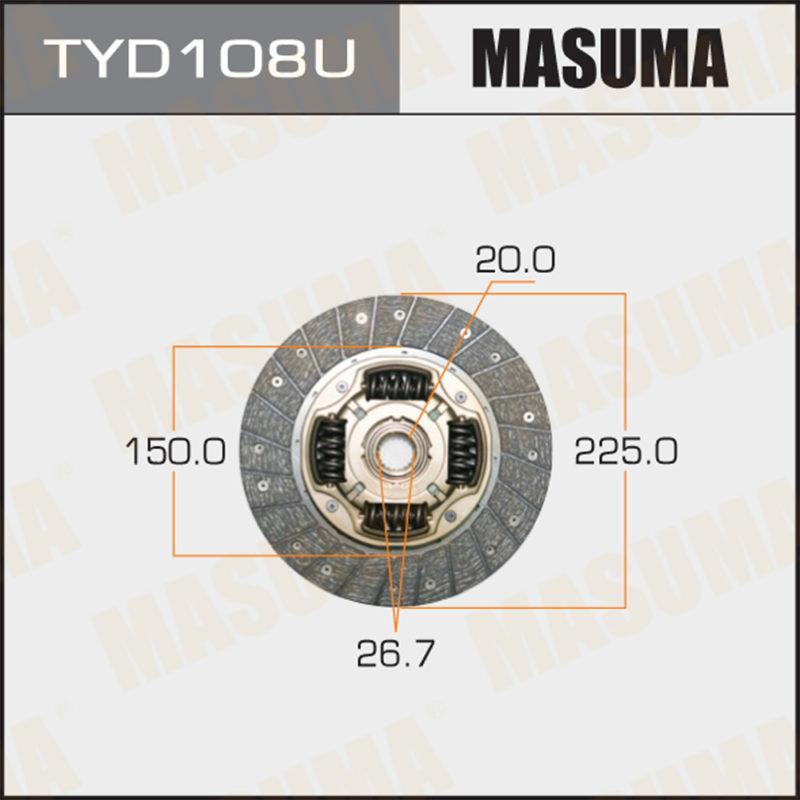 Диск сцепления  MASUMA TYD108U