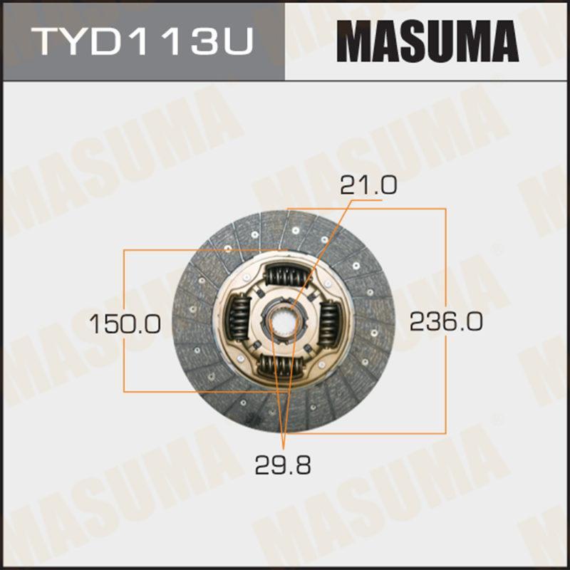 Диск зчеплення MASUMA TYD113U