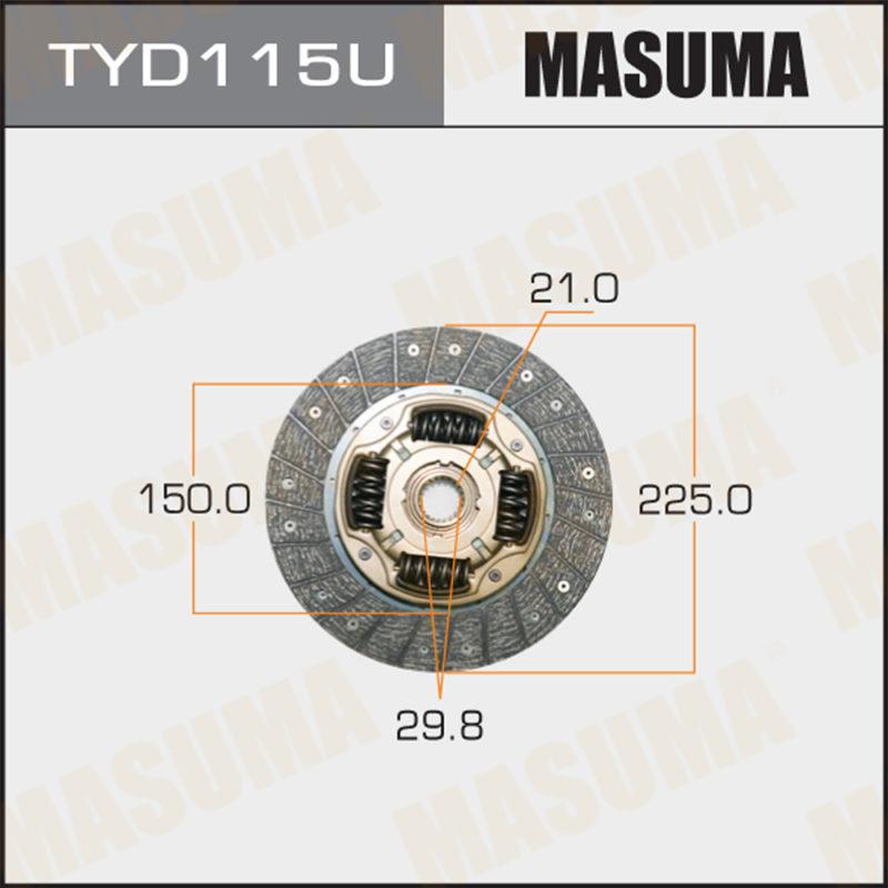 Диск сцепления  MASUMA TYD115U