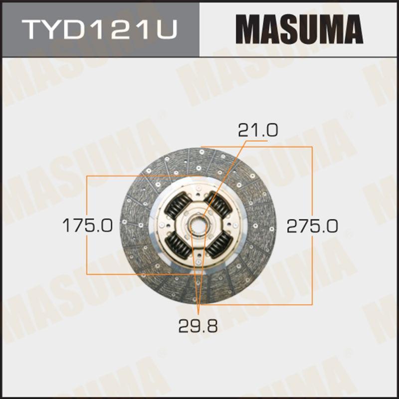 Диск сцепления  MASUMA TYD121U