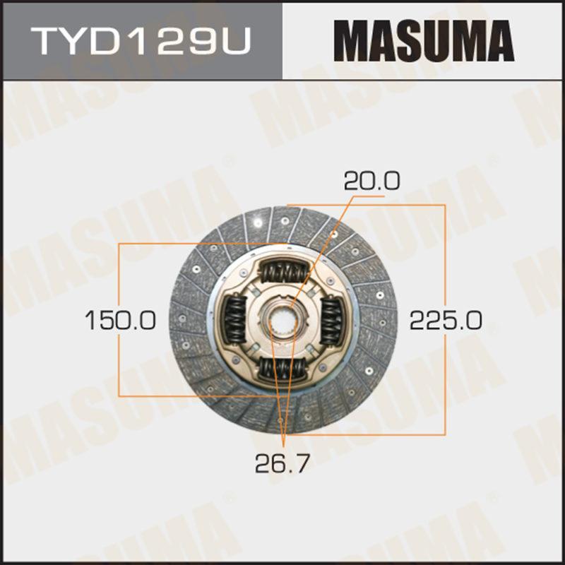 Диск сцепления  MASUMA TYD129U