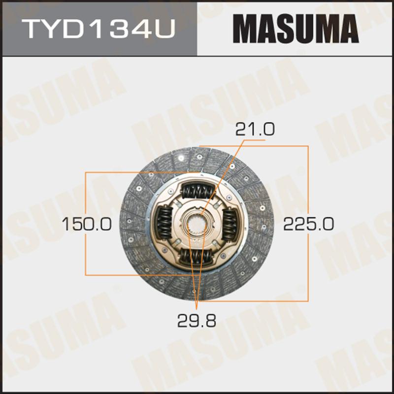 Диск сцепления  MASUMA TYD134U