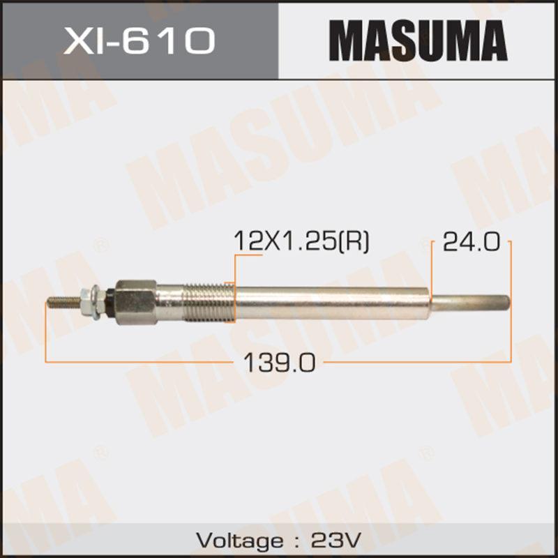 Свічка розжарювання MASUMA XI610