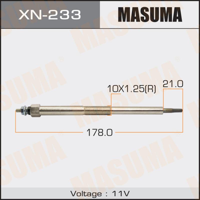 Свічка розжарювання MASUMA XN233