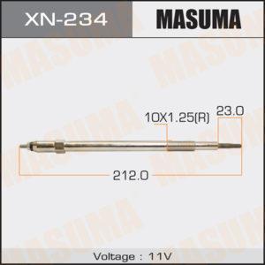 Свічка розжарювання MASUMA XN234