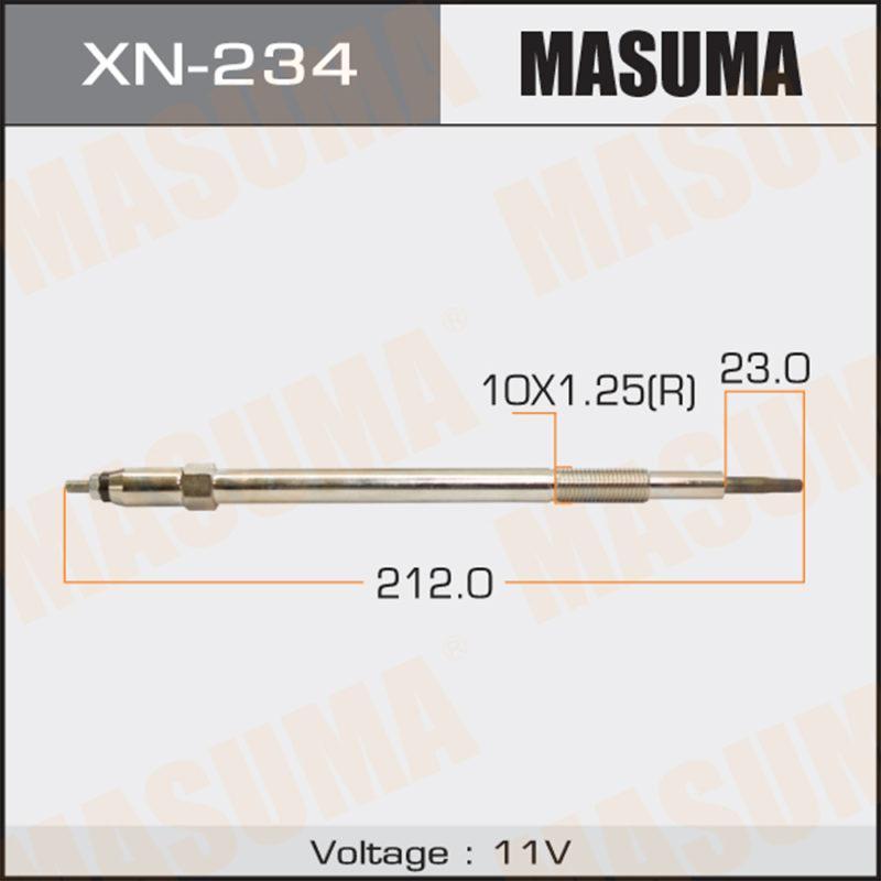 Свічка розжарювання MASUMA XN234