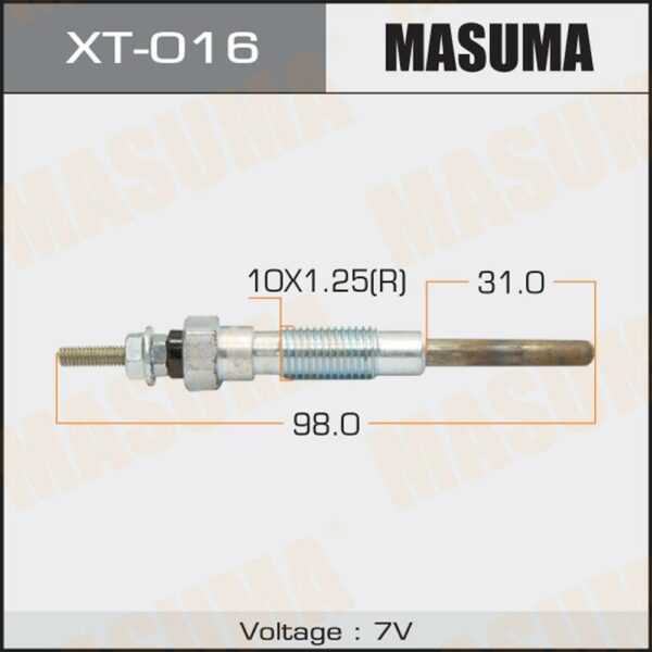 Свічка розжарювання MASUMA XT016