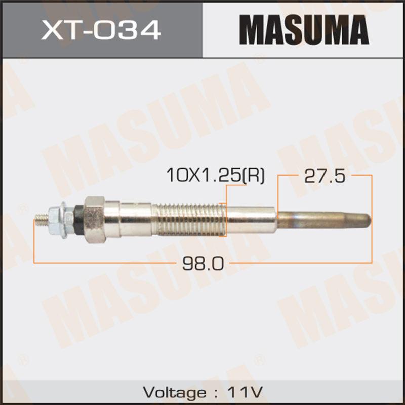 Свічка розжарювання MASUMA XT034