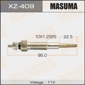 Свічка розжарювання MASUMA XZ409